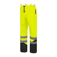 Pantalon de pluie haute visibilité T2S Speed - jaune fluo/noir - taille L