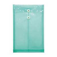 Plastic Envelope F4 Transparent Green