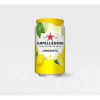 San Pellegrino Spark Limonata (Lemon) Can 330ml - Pack of 4