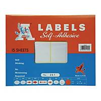A LABELS 201 50 x 100mm - Pack of 90