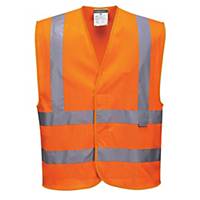 High visibility mesh air waistcoat Portwest C370, class 2, size S/M, orange