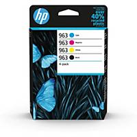 HP 963 Black/Cyan/Magenta/Yellow Original Ink Cartridge 4-Pack