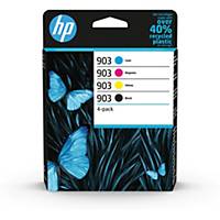 HP 903 Black/Cyan/Magenta/Yellow Original Ink Cartridge 4-Pack
