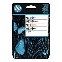 HP 953 4-pack Black/Cyan/Magenta/Yellow Original Ink Cartridges