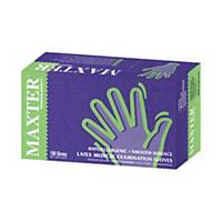 Maxter™ Disposable Latex Gloves, Size L, 100 Pieces