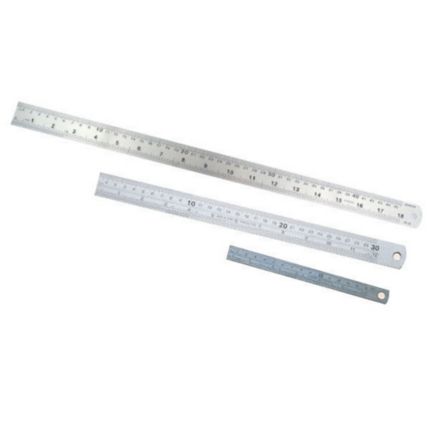 Stainless Steel Ruler 6" Inch 15 cm Centimeter 