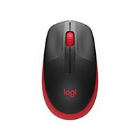 LOGITECH M190 FULL-SIZE WIRELESS MOUSE RED