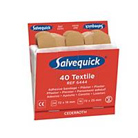 Pansements textile Salvequick 6444 - boite de 6 paquets de 40