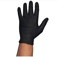 Caja de 100 guantes Rubberex Premium sin polvo - nitrilo - negro - talla 7