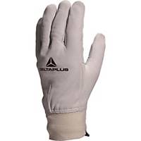 Delta Plus GFBLE mechanical leather gloves, size 08, pack of 12 pairs