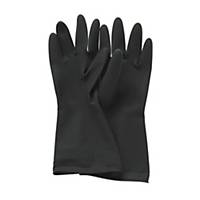 Black Plastic Gloves M