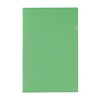 E355 Plastic Folder F4 Green - Pack of 12