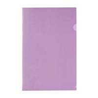 E355 Plastic Folder F4 Purple - Pack of 12