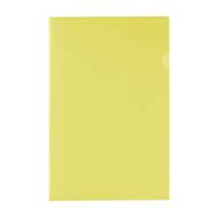 E355 Plastic Folder F4 Yellow - Pack of 12