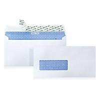 Envelope Opaque Window 8.75 X 4.25  100G Peel and seal white - Box of 500