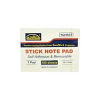 Suremark SQ6657 Sticky Note Pad  Yellow