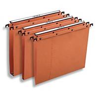 Dossiers suspendus Elba AZO Ultimate® pour tiroirs, 330/250, fond V, orange, 25x