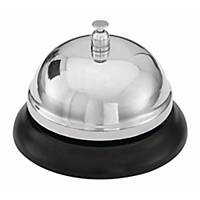 WEDO TABLE BELL ROUND BLACK/SILVER
