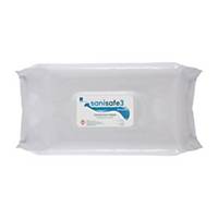 Allied Sanisafe 3 Antiviral & Antibacterial Disinfectant Wipes - Pack of 100