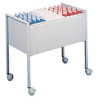 Hanging file trolley Durable 3095, A4, for 80 hanging files, light grey