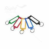 KEY TAG SQ3318 (Straight Edge) Assorted Color Pack of 20