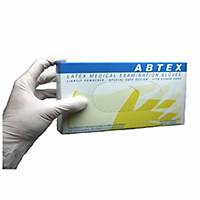 Latex Disposable Rubber Powder Free Hand Gloves Size L - Box of 100
