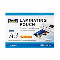 Suremark Laminating Pouch SQ6030 A3 100 micron Pack of 100