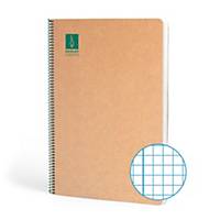 Cuaderno escolar Escolofi Green - A4 - 50 hojas - cuadriculado 4 x 4 mm