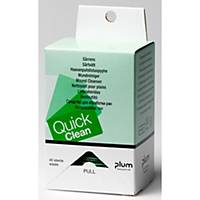 Woundcleanser wipes QuickClean, package with 40 pieces, packed individually