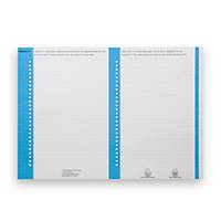 Elba tab inserts for suspension files nr.8 for cupboards blue - pack of 10