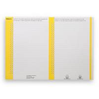 Elba tab inserts for suspension files nr.8 for cupboards yellow - pack of 10