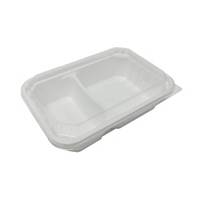 FEST BIO HYBRID HM002 2 COMPARTMENTS FOOD BOX WITH LID 600 MILLILITERS PACK OF 2