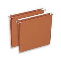 Dossiers suspendus Lyreco Budget pour tiroirs, 330/250, fond V, orange, 25x