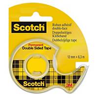Obojstranná lepiaca páska Scotch®, 12 mm × 6,3 m, 1 rolka v zásobníku