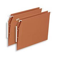 Dossiers suspendus Lyreco Budget pour armoires, 330/275, A4, fond V, orange, 25x