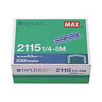 MAX No.B8 (2115-1/4) Staples - Box of 5000