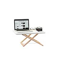 Prenosný pracovný stolík Freedesk compact, snehová biela, 58 x 39 cm