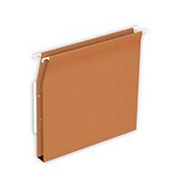 Dossiers suspendus Lyreco Budget pour armoires, 330/275, A4, 30 mm, orange, 25x