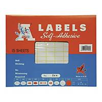 A LABELS 244 10 x 20mm - Pack of 1680