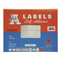 A LABELS 250 25 x 42mm - Pack of 360