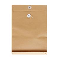 Brown Envelope with String 11 x 15 x 1.5 inch