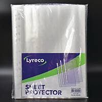 Lyreco 11 Hole Sheet Protector 0.04mm Pack of 100