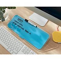 Leitz Glass Desk Whiteboard Notepad Cosy Calm Blue