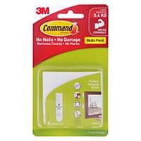 3M 17204 Command Medium Picture Hanging Strip (Holds Up to 5.4kg) Pack of 8