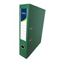 Lyreco PVC Lever Arch File F4 3 inch Green