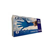 Castor Disposable Nitrile Gloves M, 100 Pieces