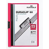 Durable Duraclip 60 A4 Presentation Folder Red