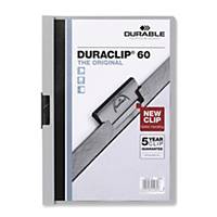 Durable Curaclip A4 Folder 6mm Grey - 60 Sheets Capacity
