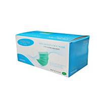 MICROTEX DISPOSABLE MASK 3 PLY GREEN PACK OF 50