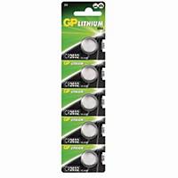 GP Battery 2032 Lithium Cell Battery - Pack of 5